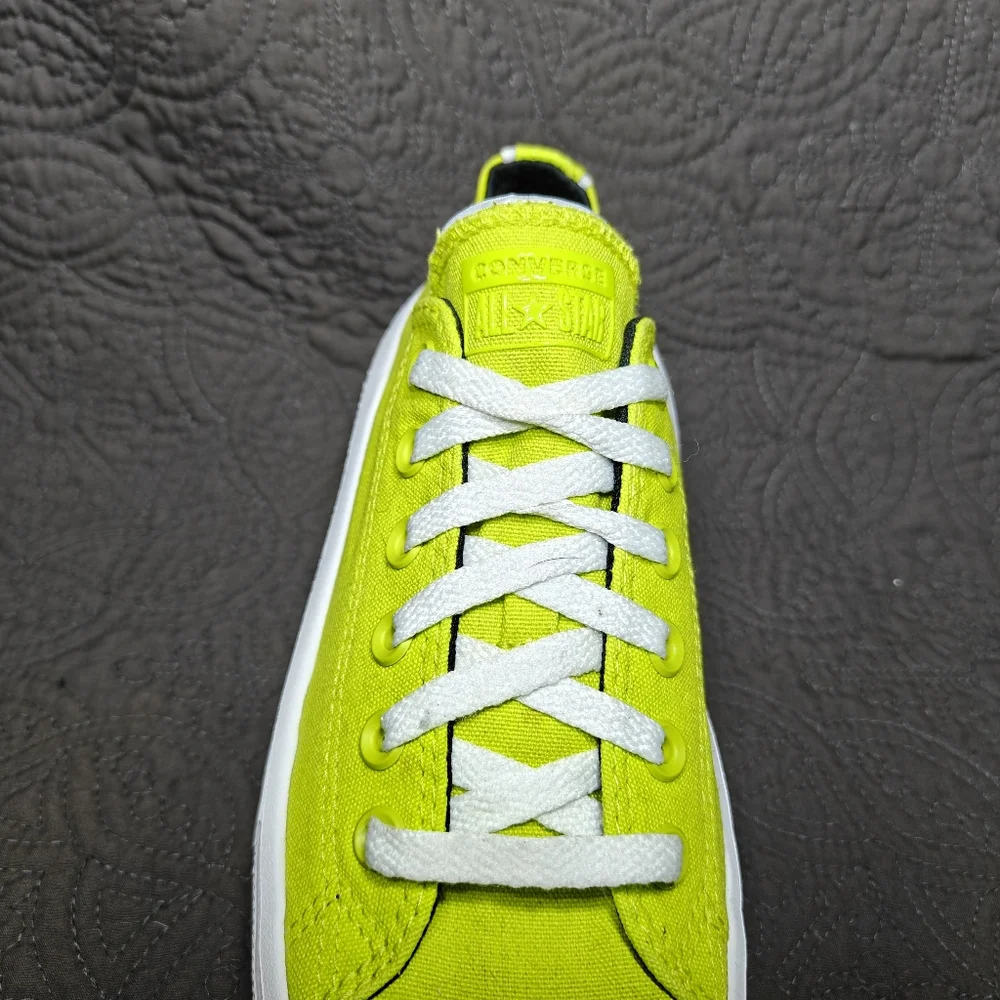 CONVERSE Women's Chuck Taylor All Star Move Lo Platform Sneaker Lime Shoe Sz 8 - Picture 7 of 10